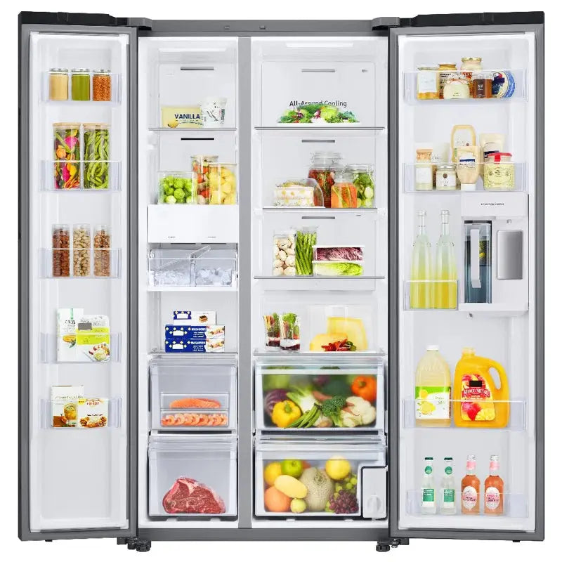 Bespoke Counter Depth Side-By-Side 23 Cu. Ft. Refrigerator with Beverage Center | Fridge.com