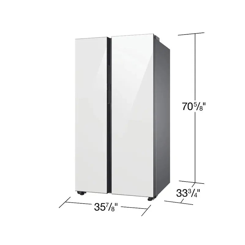 Bespoke Side-By-Side 28 Cu. Ft. Refrigerator with Beverage Center | Fridge.com