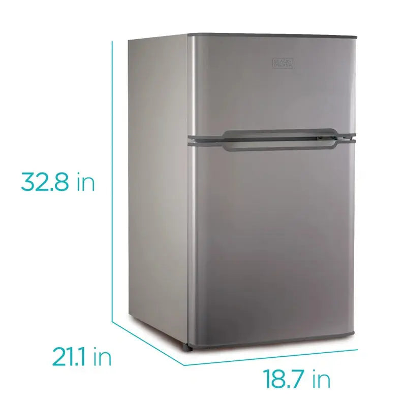 Black + Decker 3.1 Cu. Ft. Freestanding Mini Fridge with Freezer | Fridge.com