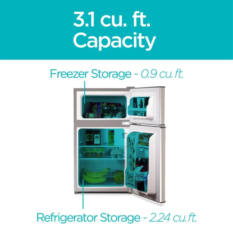 Black + Decker 3.1 Cu. Ft. Freestanding Mini Fridge with Freezer | Fridge.com