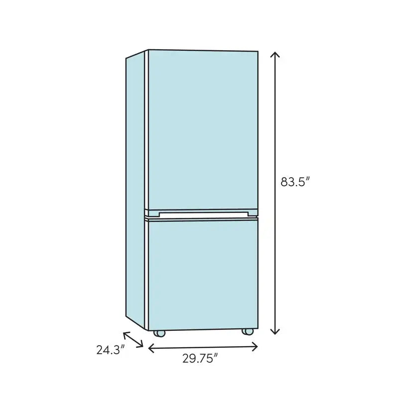 Blomberg 30" 16.4 Cubic Feet Energy Star Built-In Bottom Freezer Refrigerator | Fridge.com