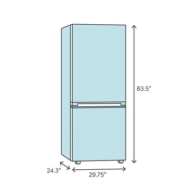 Blomberg 30" 16.4 Cubic Feet Energy Star Built-In Bottom Freezer Refrigerator | Fridge.com