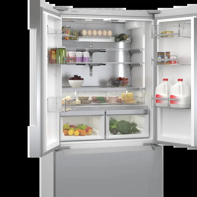 Bosch - 800 Series 36-Inch Smart 3-Door Counter-Depth Refrigerator with Recessed Handles, Anti-Fingerprint Exterior, Internal Water, Home Connect | Fridge.com