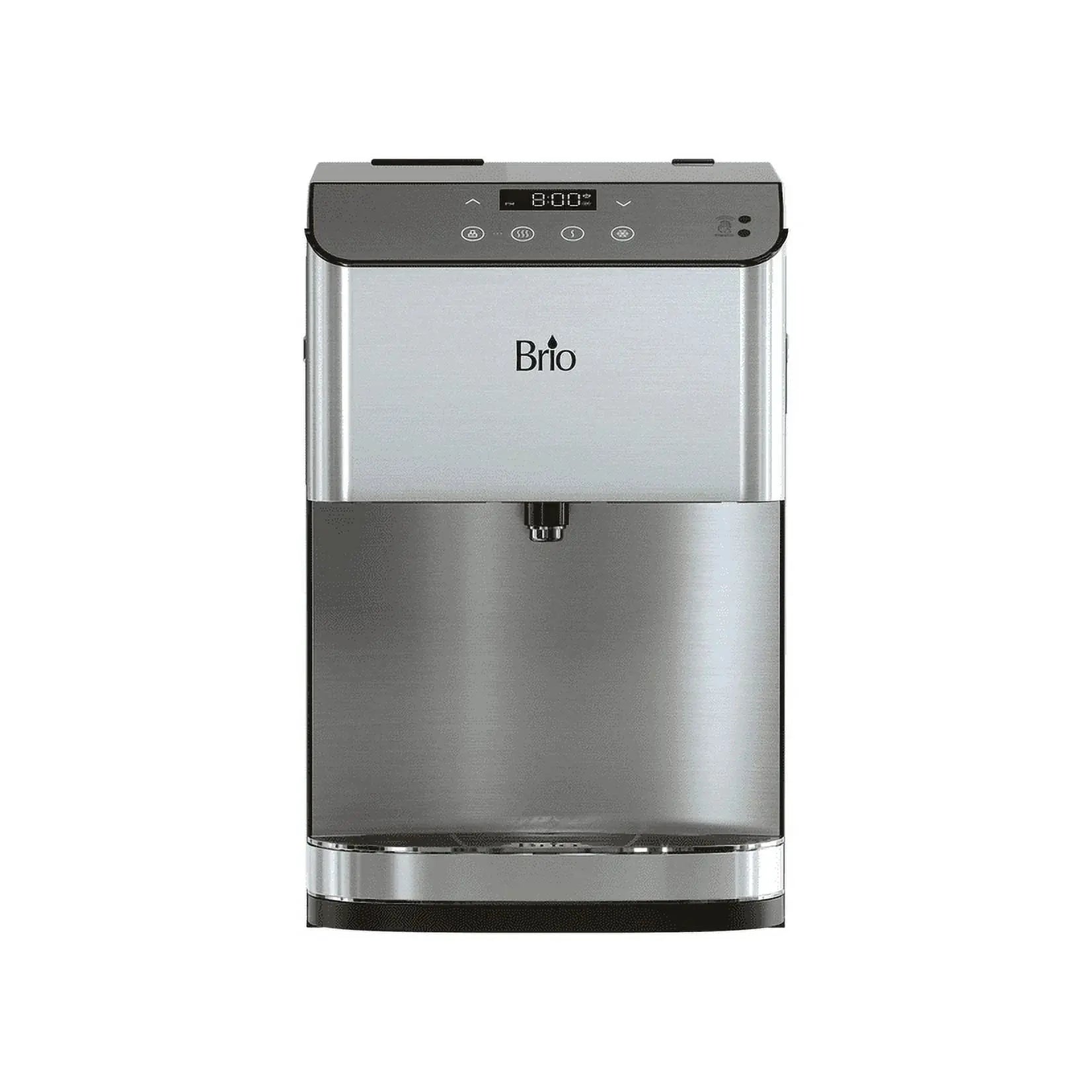 Brio 3-Stage Filtration Water Countertop Dispenser Tri-Temp Digital, Connects to Your Water Line, Height 19.3" | Fridge.com