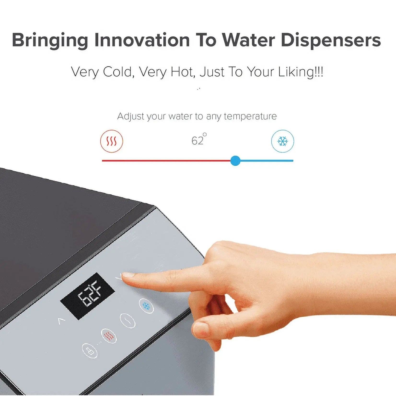 Brio 3-Stage Filtration Water Dispenser Tri-Temp Digital, Connects to Your Water Line, Height 41.05" | Fridge.com