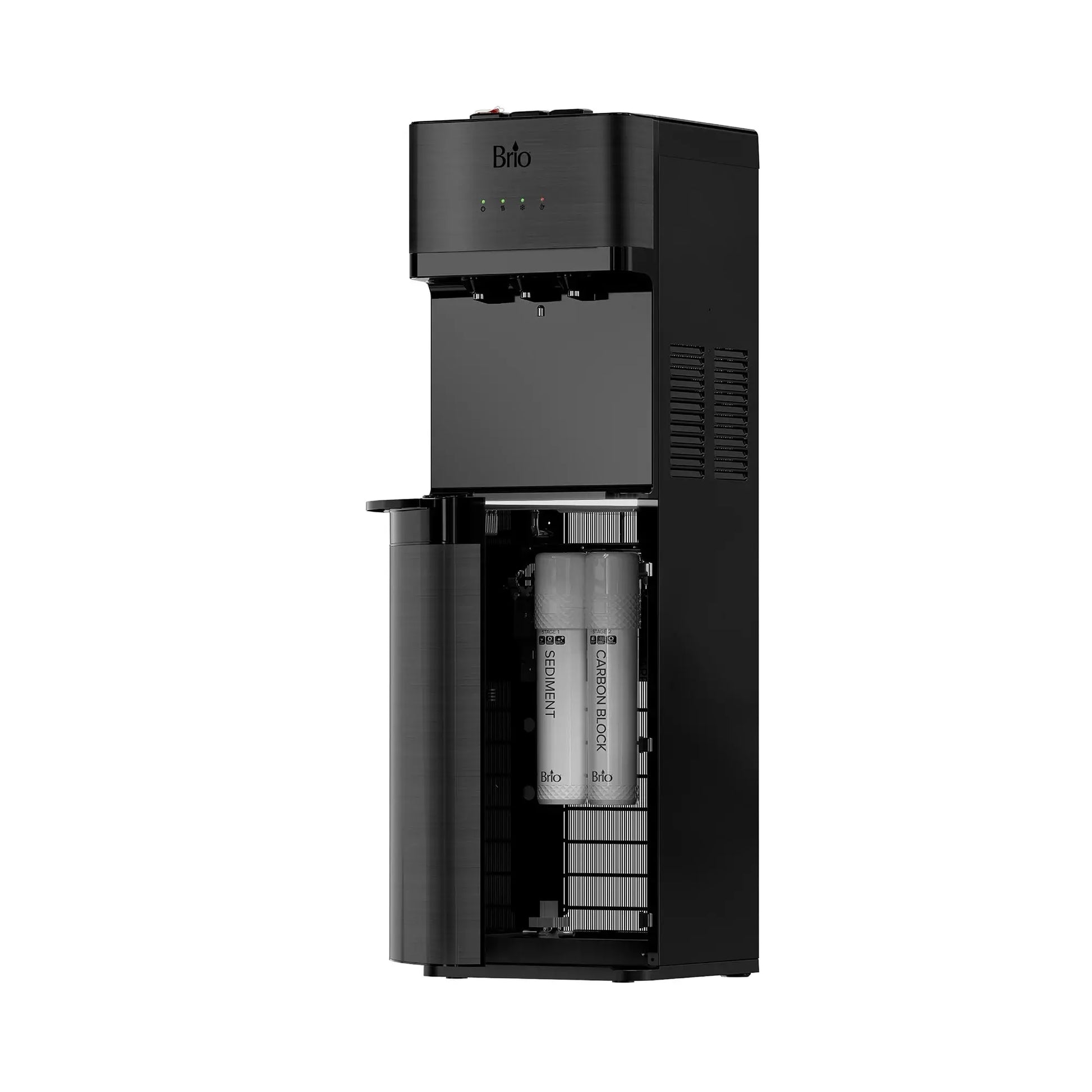 Brio 500 Series 2-Stage Filtration Water Dispenser Tri-Temp Digital, Connects to Your Water Line, Height 41.05" | Fridge.com