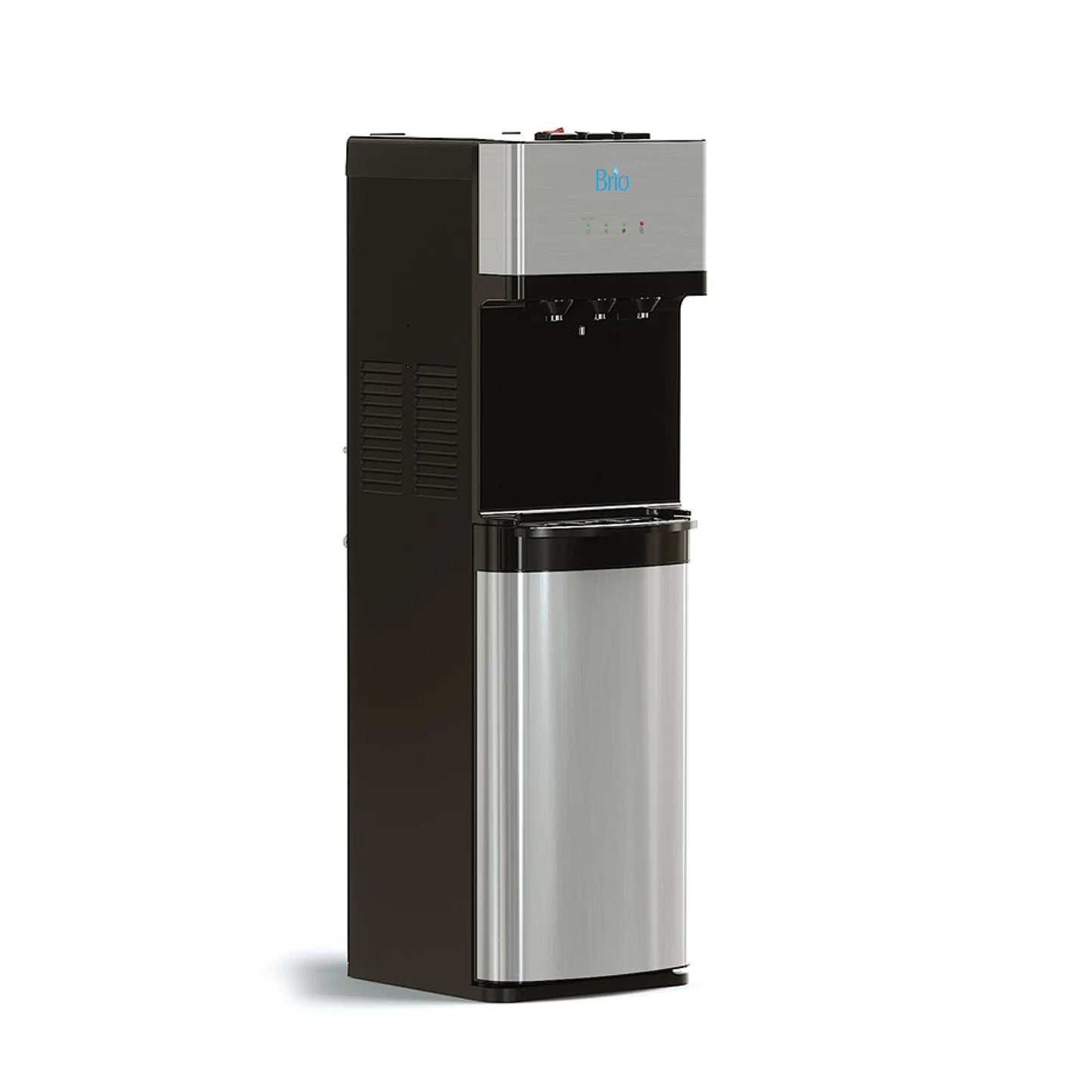 Brio 500 Series 4-Stage Hot, Cold and Room Temperature Water Cooler Dispenser, Height 41.5" Black | Fridge.com