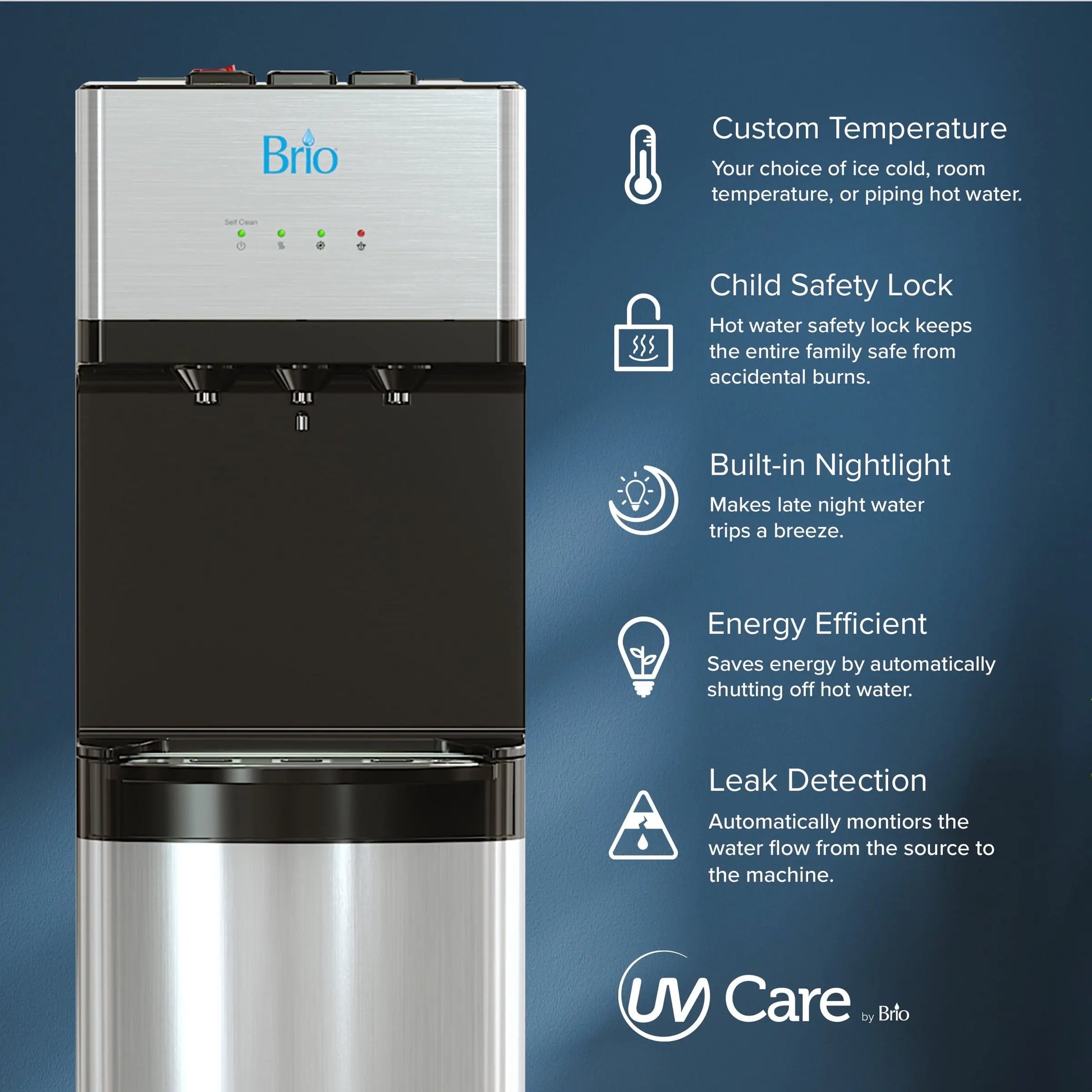 Brio 500 Series Bottle-Less Water Cooler Water Dispenser | Fridge.com