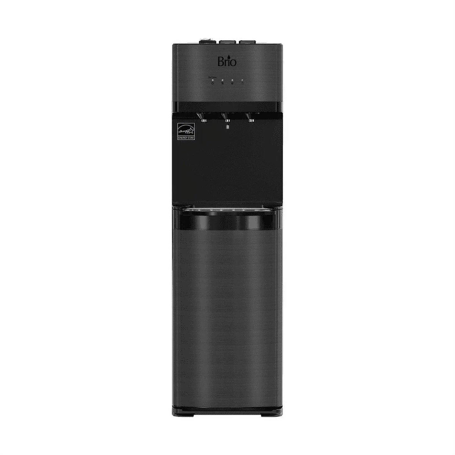 Brio 500 Series Self Cleaning Bottom Loading 3-5 Gallon Capacity Tri-Temperature Water Cooler Dispenser with Hot Water up to 198 Degrees, Cold Water down to 39 Degrees and Room Temperature Water | Fridge.com