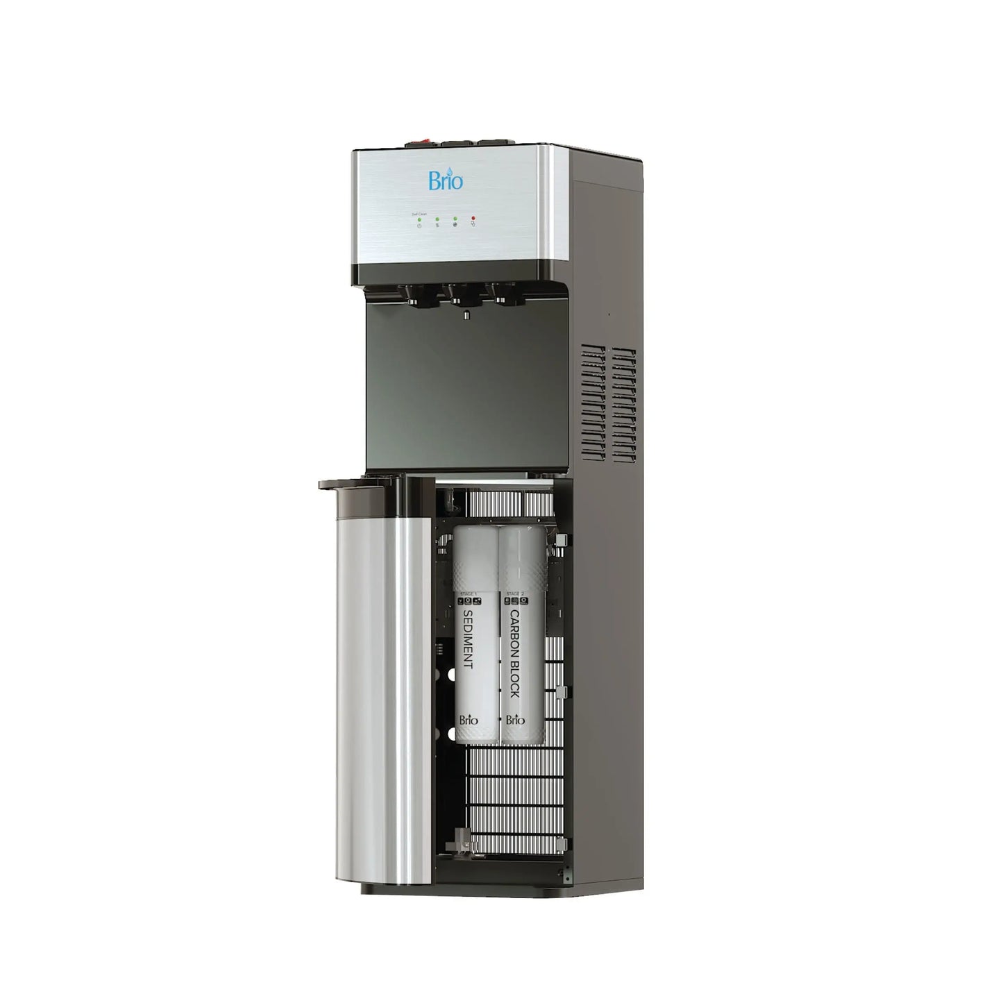 Brio 500 Series Self-Cleaning Stainless Steel Water Dispenser: Hot, Cold, and Room Temperature | Fridge.com