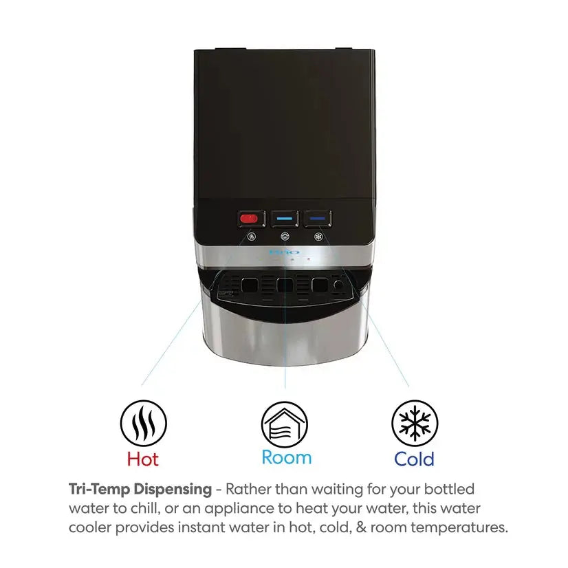 Brio 500 Series Self-Cleaning Stainless Steel Water Dispenser: Hot, Cold, and Room Temperature | Fridge.com