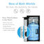 Brio 520 Series Self-Cleaning Bottom Loading No-Line Tri-Temperature Ranging from 176-198 Degrees Hot, 37-59 Degrees Cold and Room Temperature 2 Stage Filtration Capacity Water Cooler Dispenser | Fridge.com