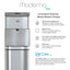 Brio 700 Series Moderna Touchless 3-Stage Bottless Water Cooler , Height 41.05" Stainless Steel | Fridge.com