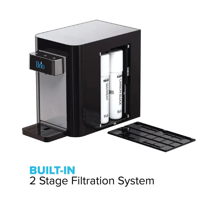 Brio Black Countertop Bottleless Electric Filtered Water Dispenser | Fridge.com