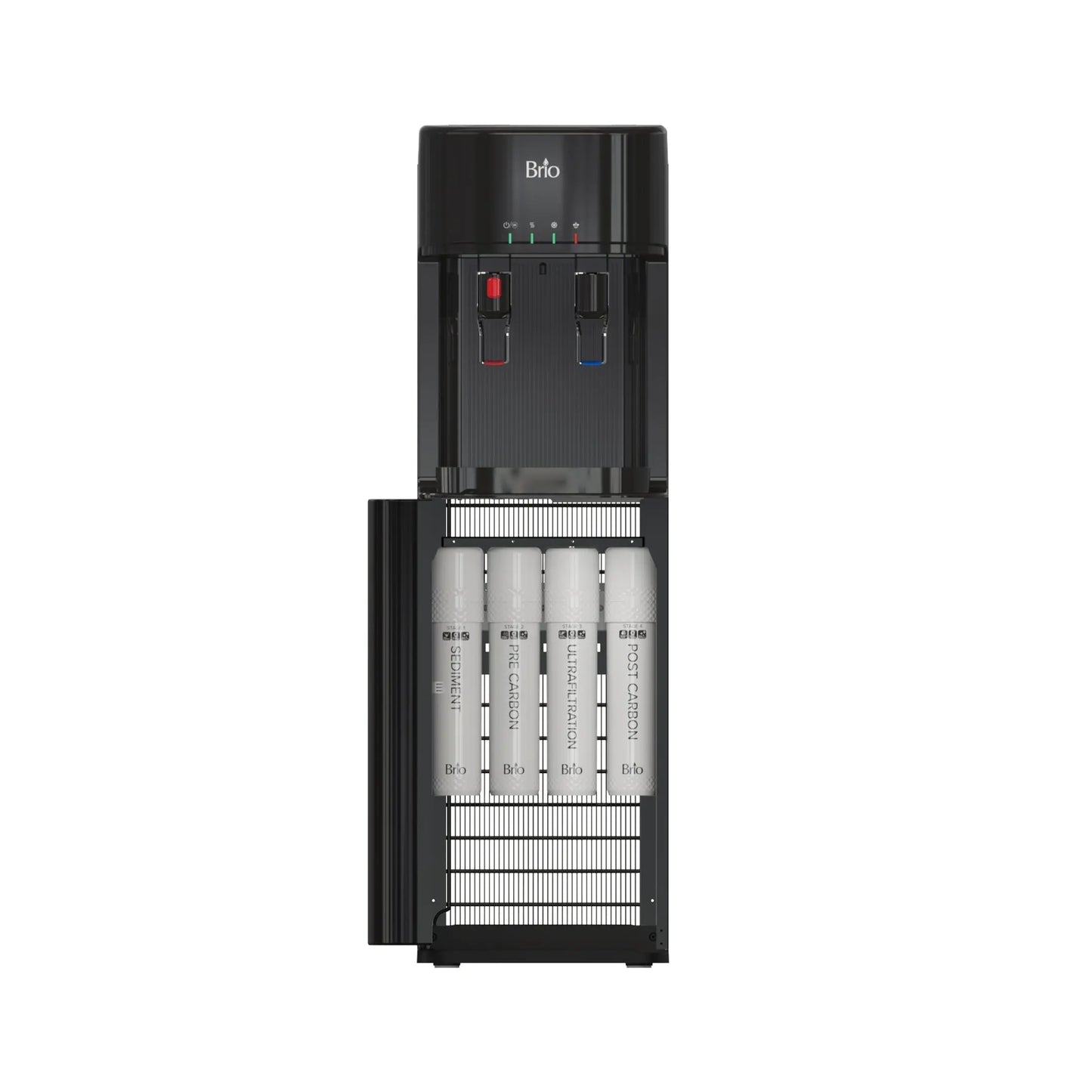 Brio Bottleless Water Dispenser 4-Stage Filtration, Self-Cleaning, Hot & Cold, Height 41" | Fridge.com