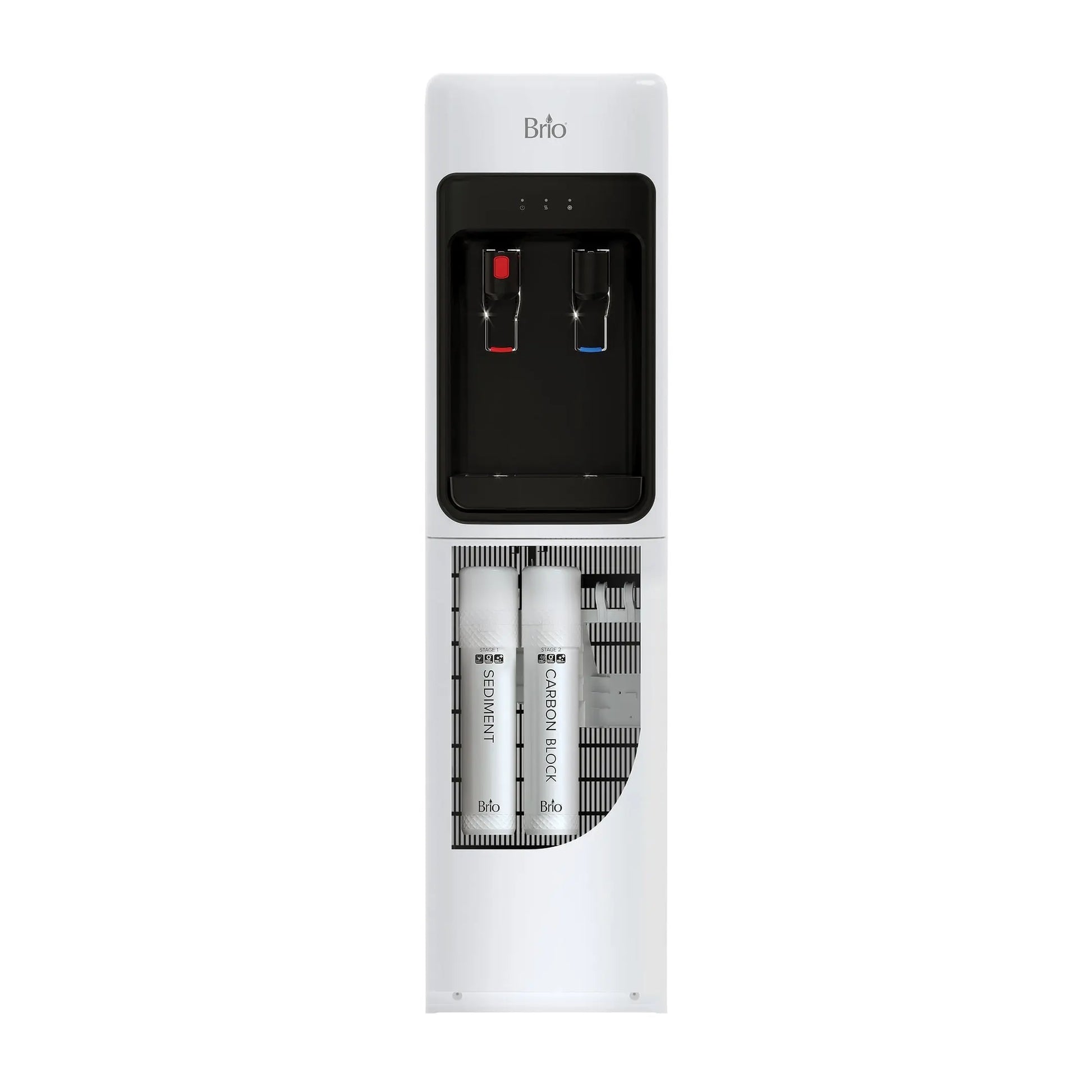 Brio Bottleless Water Dispenser CLPOU320WSLUV2P 2-Stage Filtration, Self-Cleaning, Actual Height 41" | Fridge.com