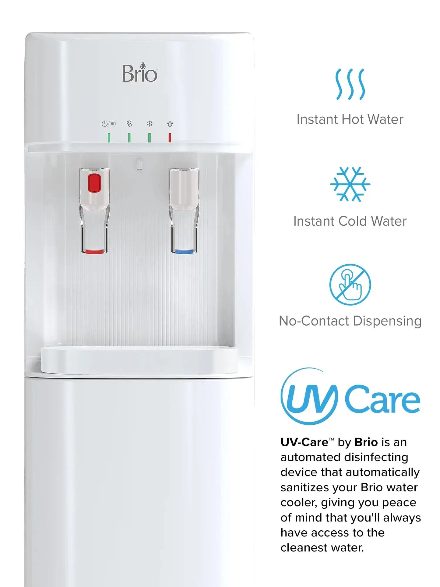 Brio Bottleless Water Dispenser with 4-Sage Ultra Filtration, Connects Direct to Water Line, Height 41In. | Fridge.com