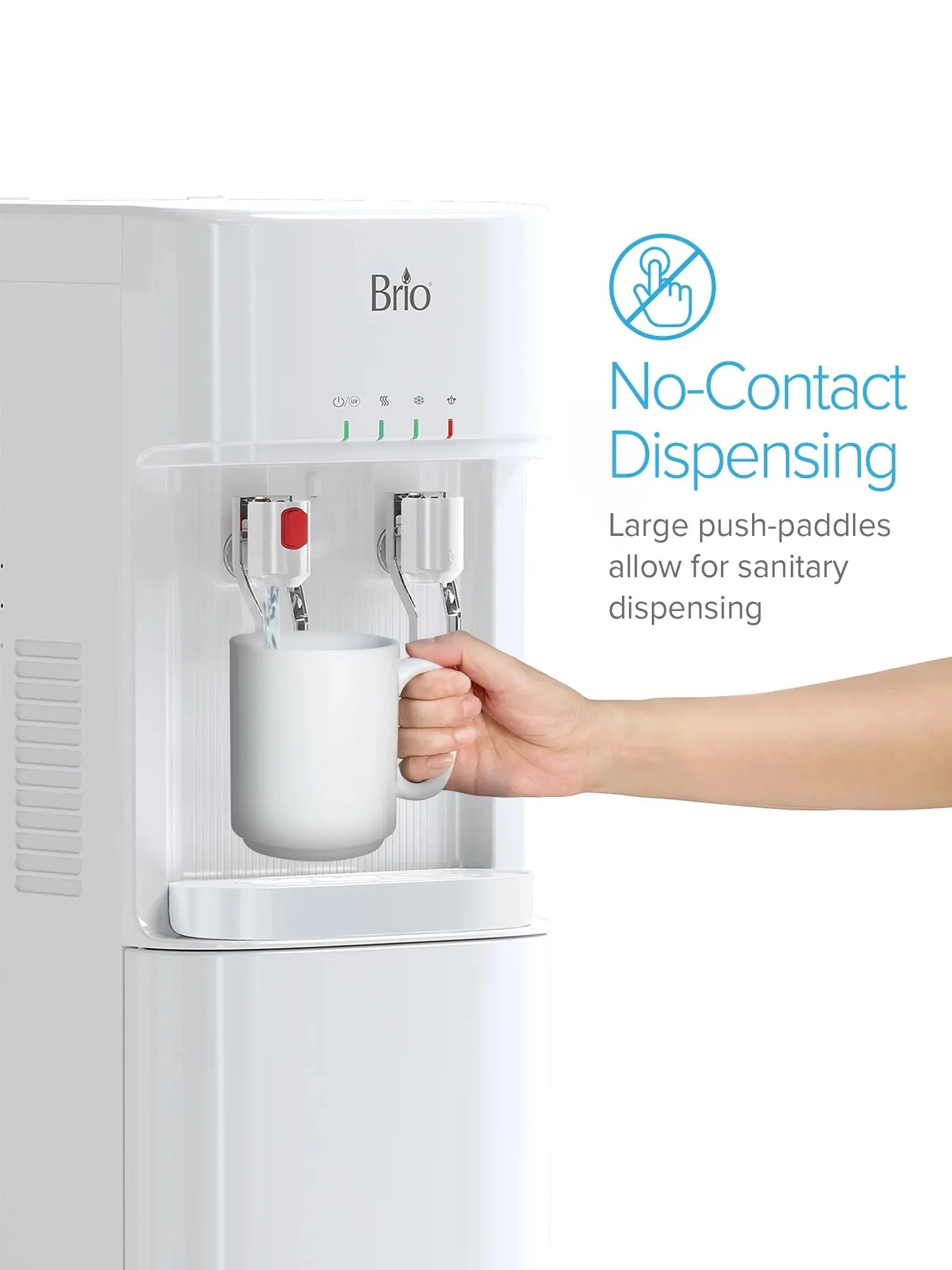 Brio Bottleless Water Dispenser with 4-Sage Ultra Filtration, Connects Direct to Water Line, Height 41In. | Fridge.com