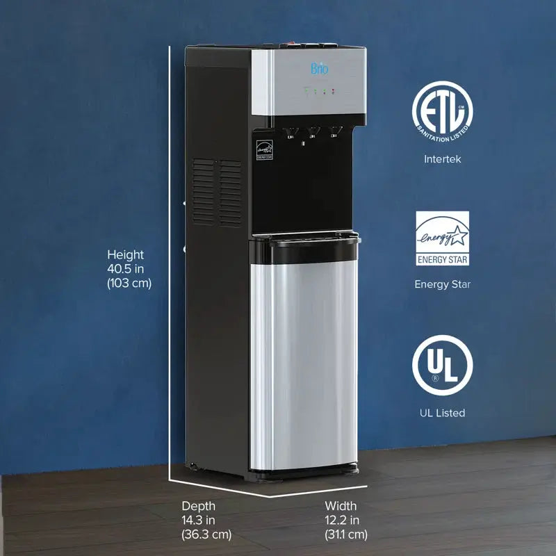 Brio Free Standing Bottom Loading Electric Filtered Water Dispenser | Fridge.com