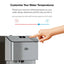 Brio Moderna 4 - Stage Reverse Osmosis Bottle-Less Water Cooler Hot and Cold, Height 40.5", Silver | Fridge.com