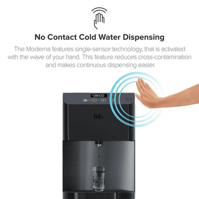 Brio Moderna Touch-Less Bottom Load Water Cooler CLBL720SCXBLK | Fridge.com