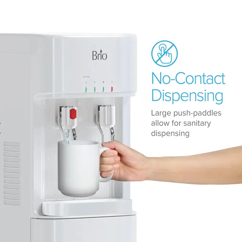 Brio Silver Free Standing Bottom Loading Water Dispenser | Fridge.com