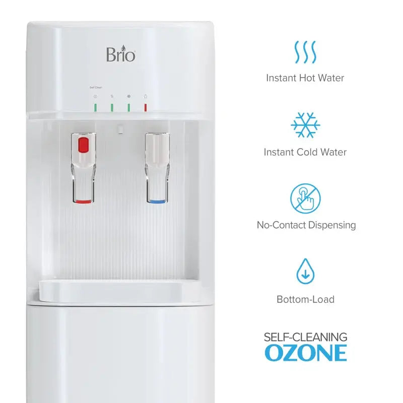 Brio Silver Free Standing Bottom Loading Water Dispenser | Fridge.com