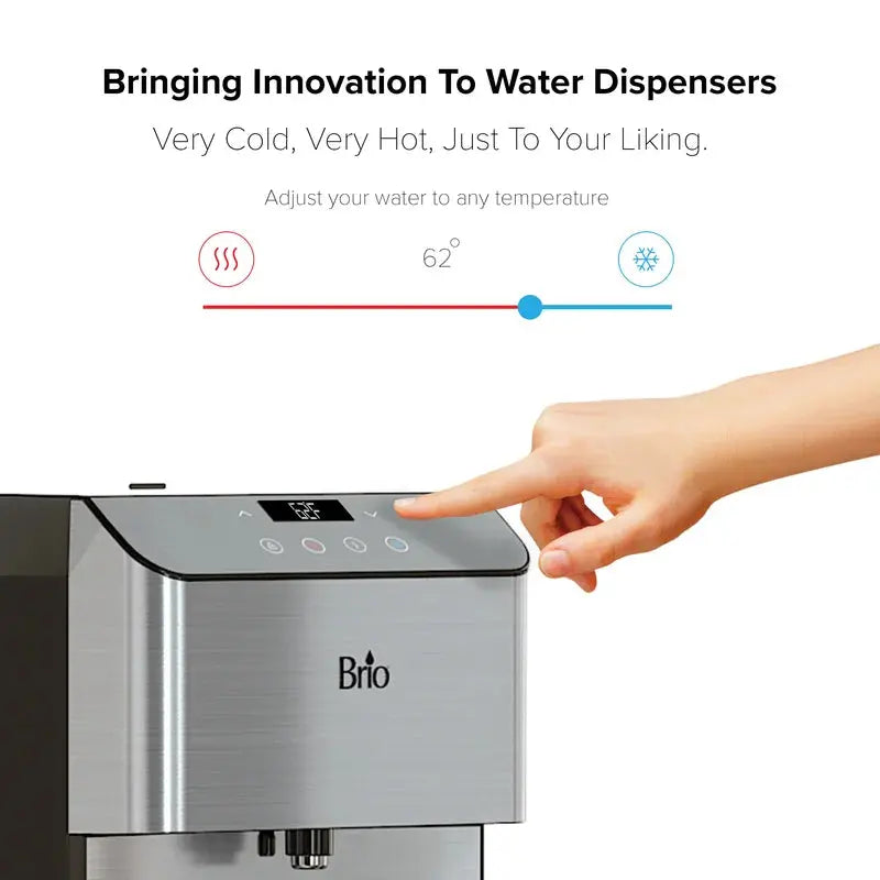 Brio Stainless Steel Countertop Bottleless Electric Filtered Water Dispenser | Fridge.com