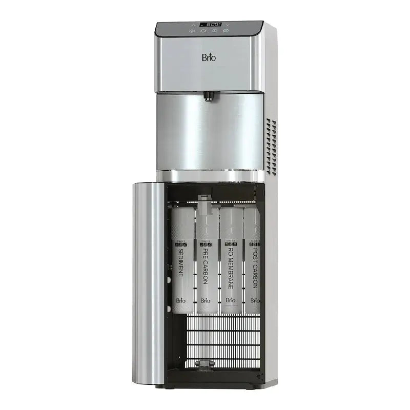 Brio Stainless Steel Free Standing Bottleless Electric Filtered Water Dispenser | Fridge.com