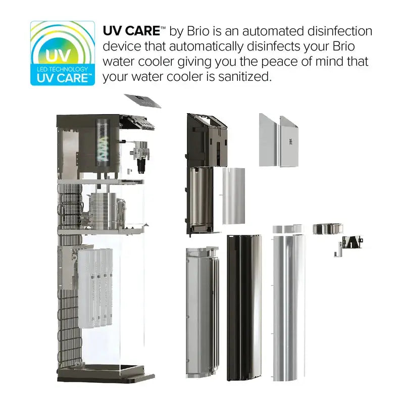 Brio Stainless Steel Free Standing Bottleless Electric Filtered Water Dispenser | Fridge.com