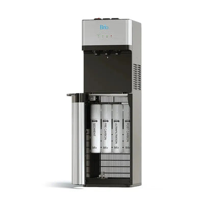 Brio Stainless Steel Free Standing Bottleless Electric Filtered Water Dispenser | Fridge.com