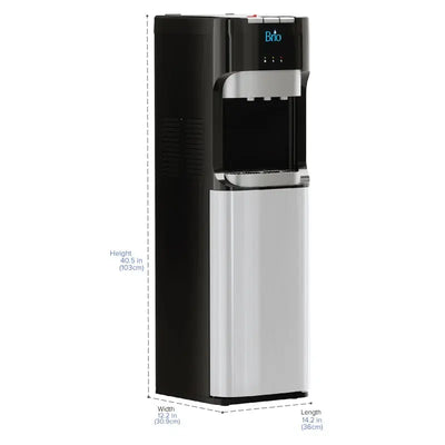 Brio Stainless Steel Free Standing Bottleless Electric Filtered Water Dispenser | Fridge.com