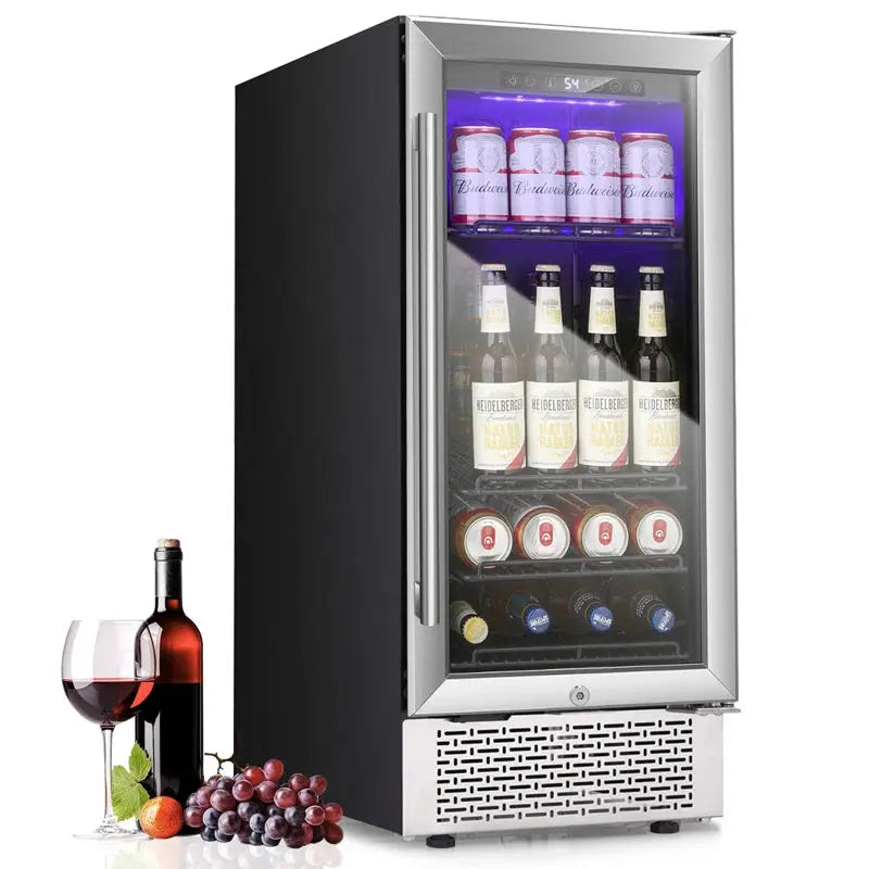 14.96'' W 28 Bottle and 88 Can Single Zone Freestanding/Built-In Beverage Cooler | Fridge.com