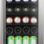 33.8'' H X 14.9'' W X 25.8'' D 56 Cans (12 Oz.) Freestanding/Built-In Beverage Cooler with 17 Bottle Wine Storage | Fridge.com