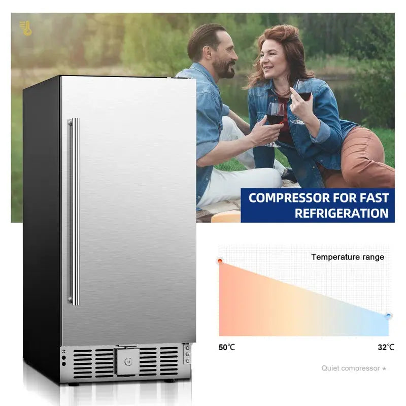 Simzlife 115 Cans 2.9 Cubic Feet Freestanding/Built-In Beverage Refrigerator with Wine Storage | Fridge.com