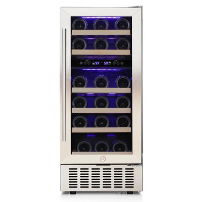 15'' 28 Bottle and 66 Can Freestanding/Built-In Dual Zone Wine Refrigerator & Beverage Cooler | Fridge.com