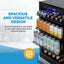 Built-In Premium 24 In. 224 Can Beverage Cooler Color Changing LED Lights, Seamless Stainless Steel Door | Fridge.com