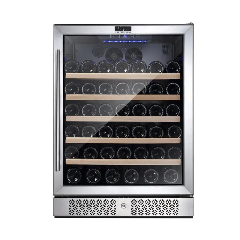 Built-In Refrigeration 23.4'' 52 Bottle Wine Cooler Refrigerator Single Zone Wine Fridge | Fridge.com