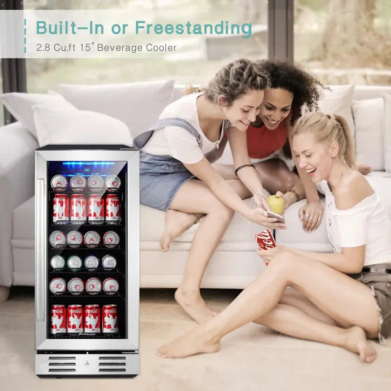 Built-In Refrigeration 96 Can 15" Convertible Beverage Refrigerator | Fridge.com