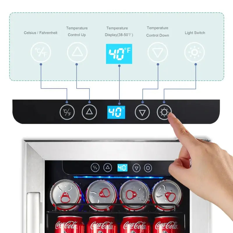 Built-In Refrigeration 96 Can 15" Convertible Beverage Refrigerator | Fridge.com