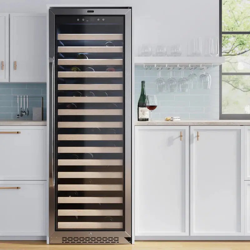 166 Bottle Single Zone Freestanding/Built-In Wine Cellar | Fridge.com