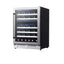 Equator Dual Zone 52-Bottle Free Standing/Built-In Wine Cooler Stainless 110V | Fridge.com