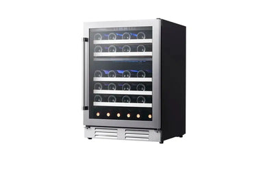 Equator Dual Zone 52-Bottle Free Standing/Built-In Wine Cooler Stainless 110V | Fridge.com