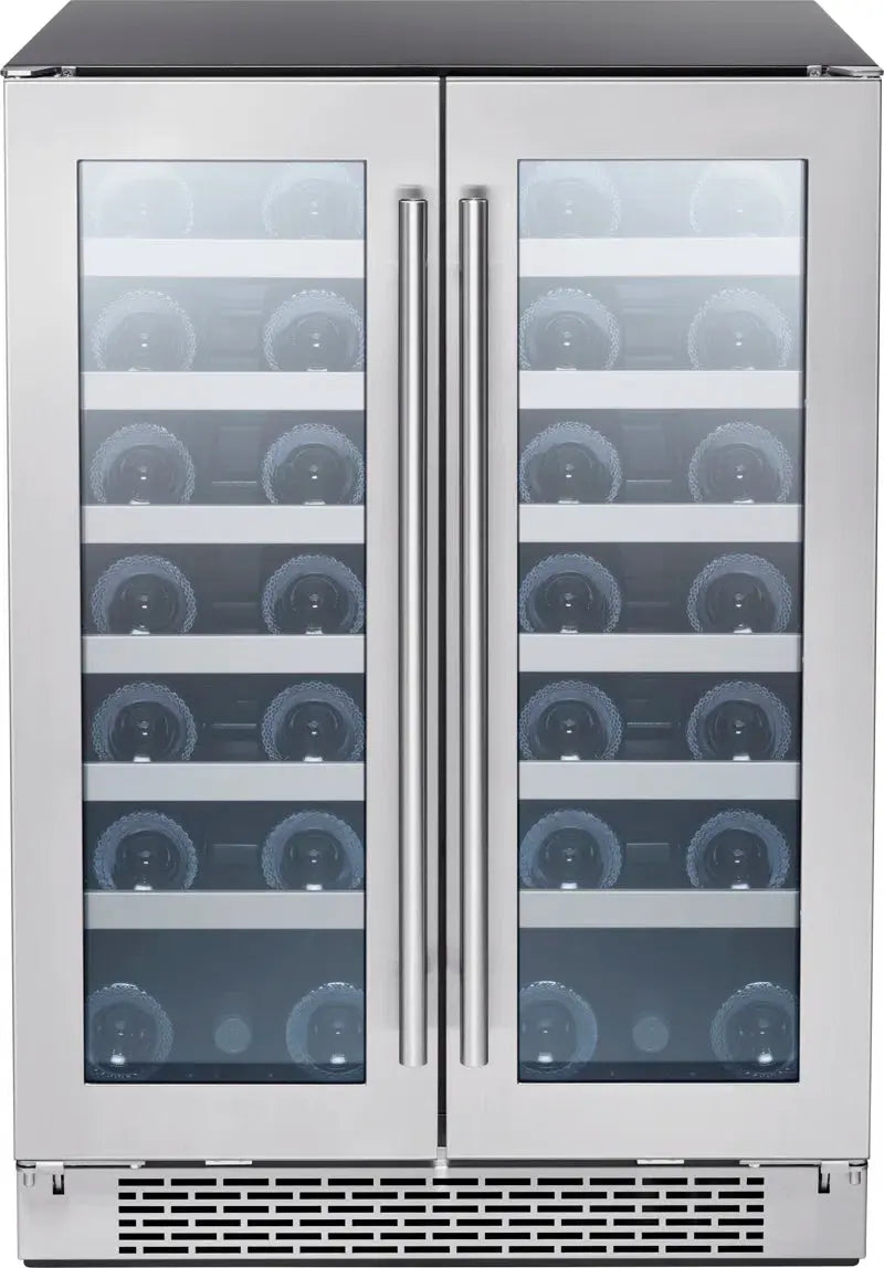 Presrv 24'' 42 Bottle Dual Zone Freestanding/Built-In Wine Refrigerator | Fridge.com