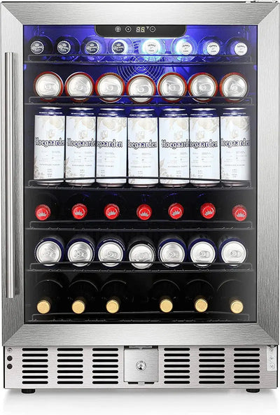 23.43" 21 Bottle and 56 Cans Single Zone Freestanding/Built-In Wine Refrigerator & Beverage Cooler | Fridge.com