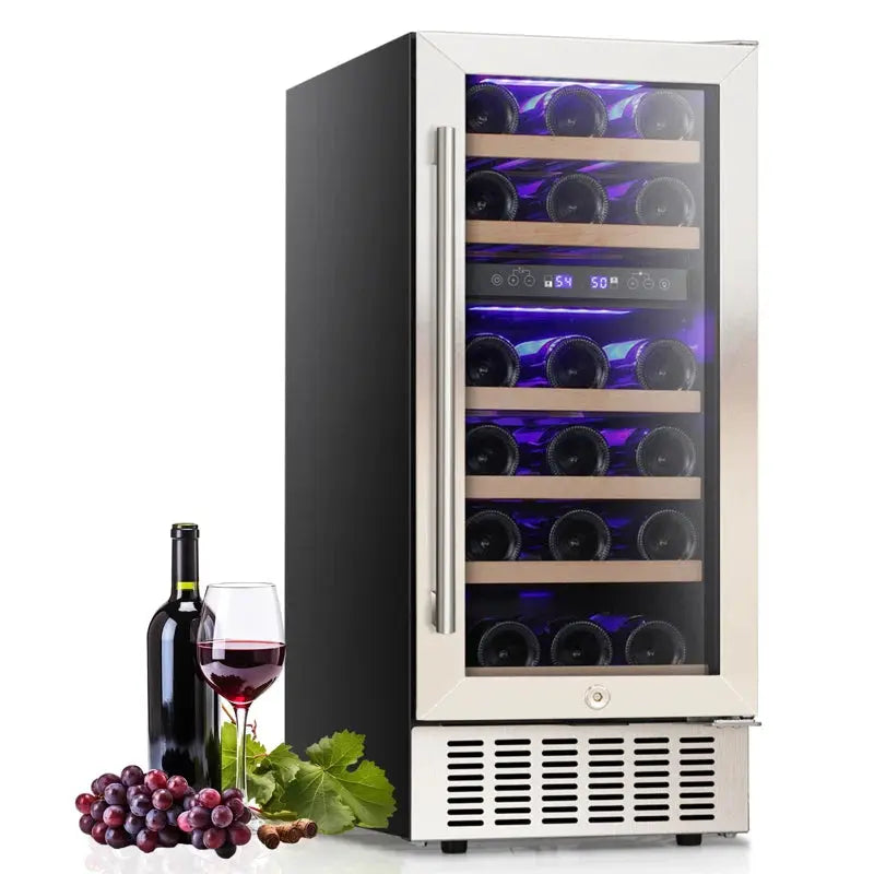 R.W.FLAME 15" 28 Bottle and 65 Can Dual Zone Freestanding/Built-In Wine & Beverage Refrigerator | Fridge.com