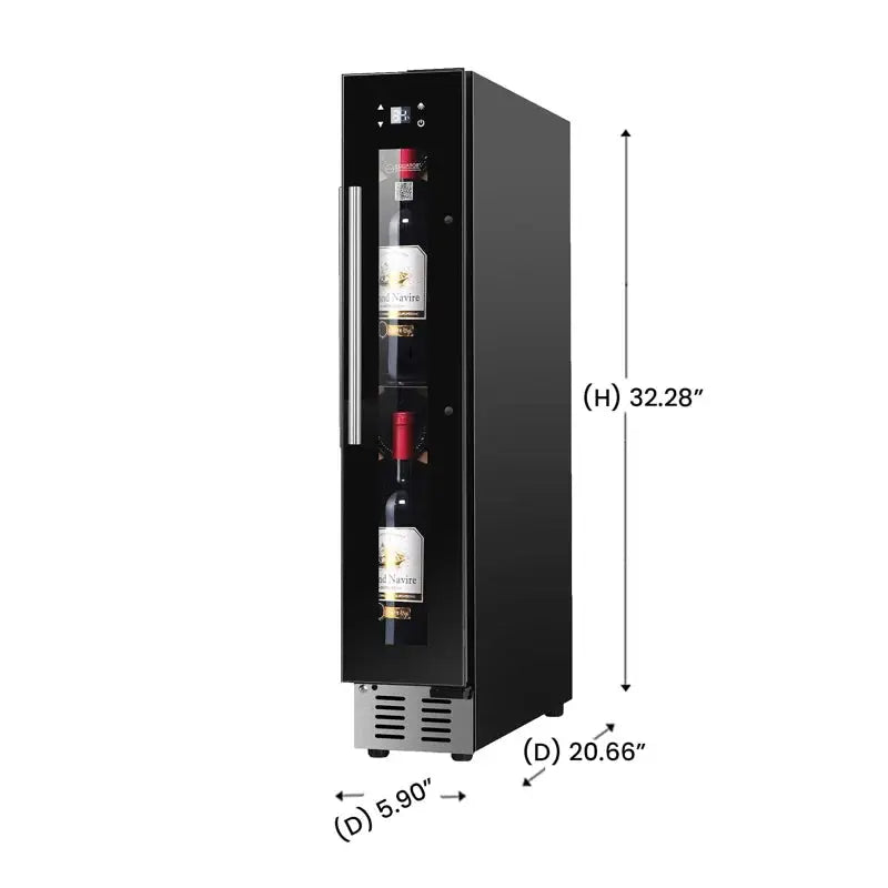 Equator 9 Bottles WINE REFRIGERATOR 1-Zone Freestanding/Builtin 7 Color LED 110V | Fridge.com