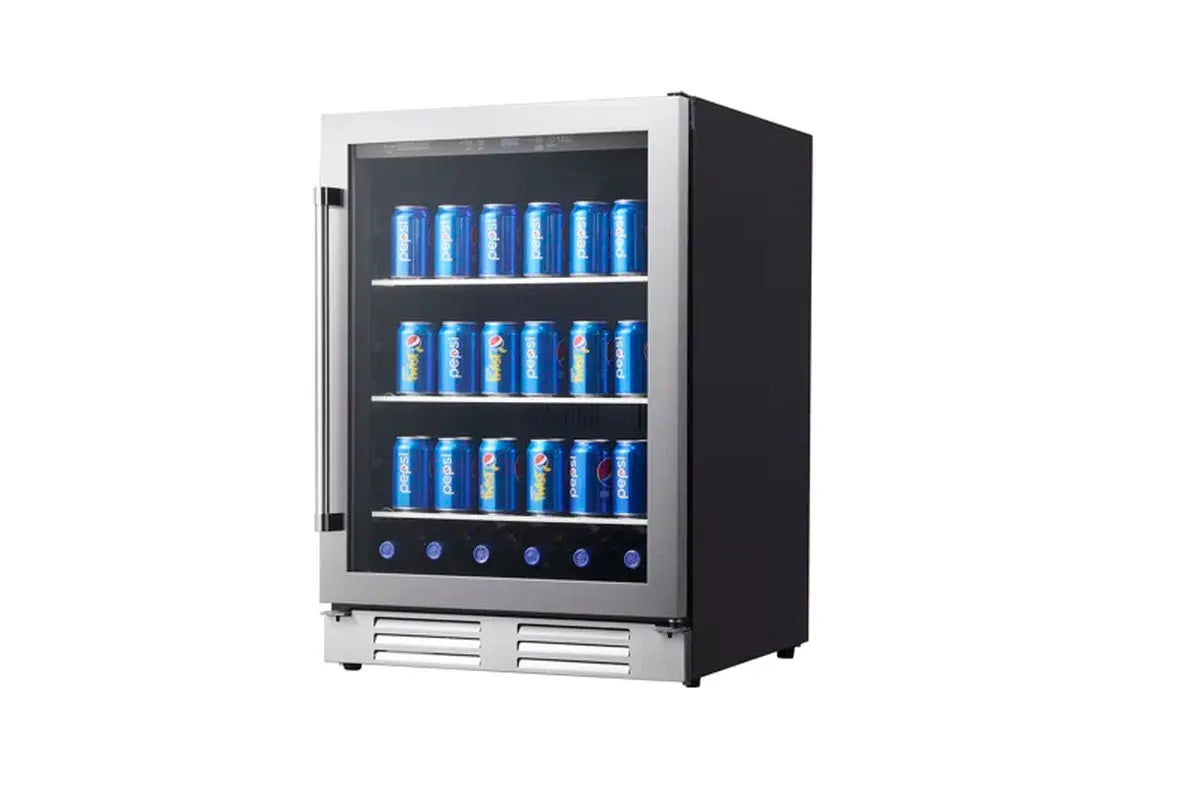 Equator 24In Fs/Builtin SS BEVERAGE REFRIGERATOR 108 Cans+6 Bottle 4.76Cf 110V | Fridge.com