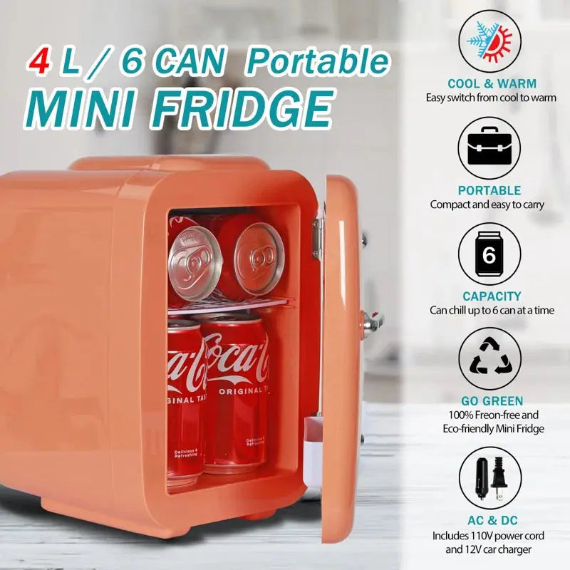 CAYNEL Mini Fridges 0.14 Cubic Feet Mini Fridge | Fridge.com