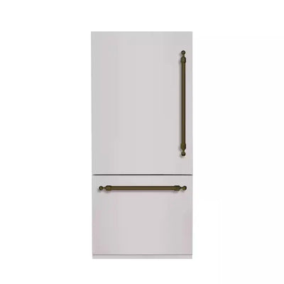 CLASSICO 36 In. Built-In BM36 LH-HINGE - PNL and HDL in STAINLESS STEEL with BRONZE TRIM | Fridge.com